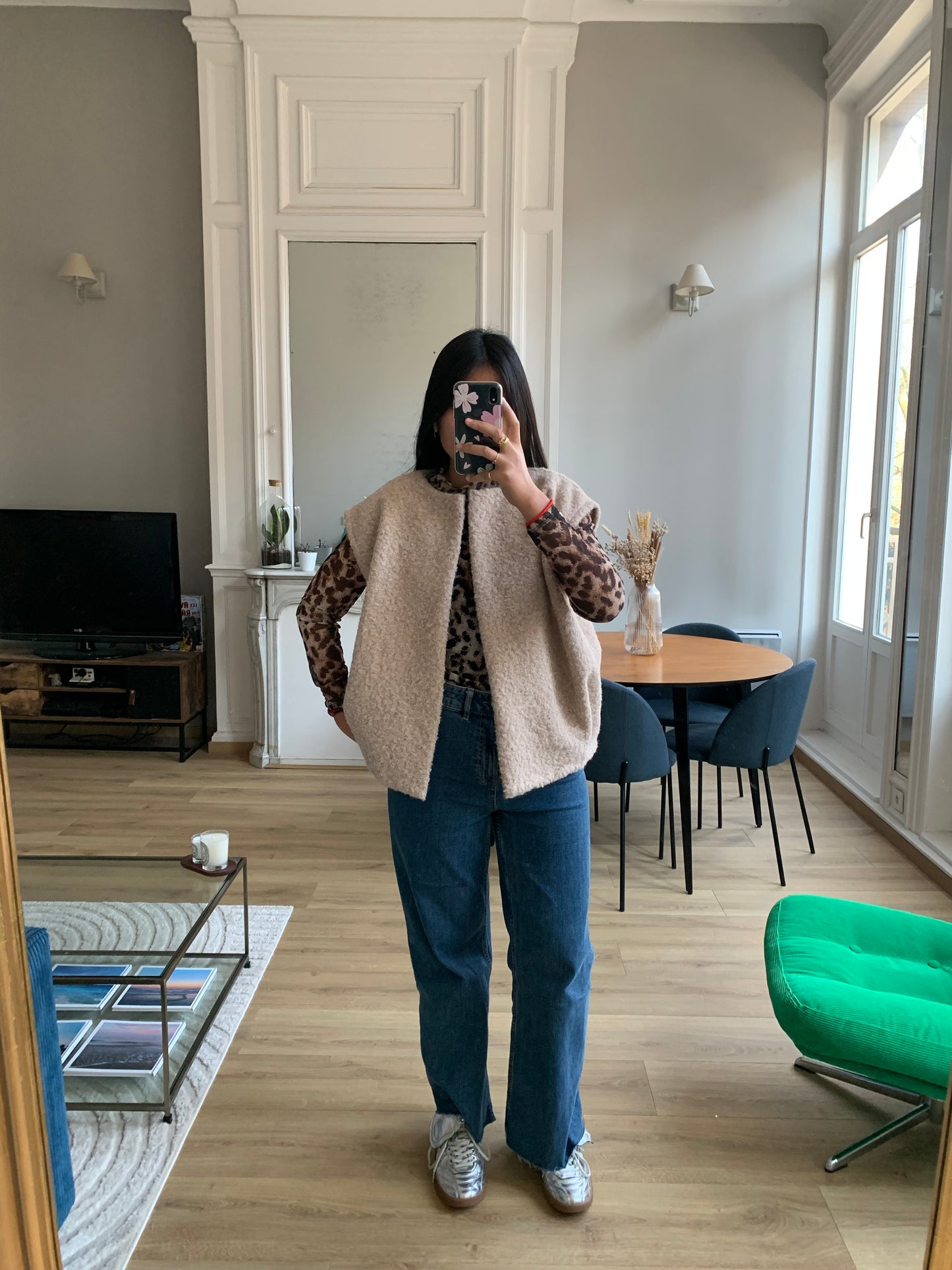 Veste sans manche MARGAUX beige