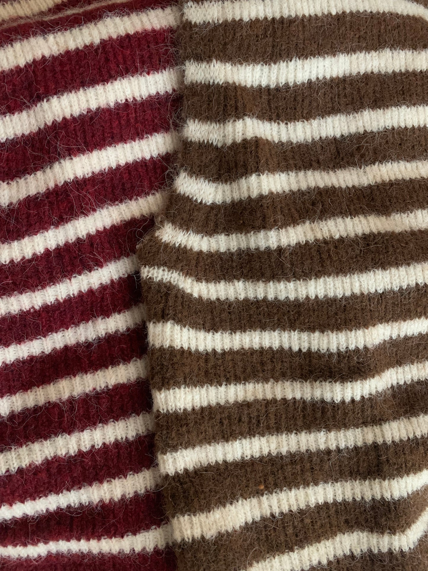Gilet GABIN bordeaux/crème