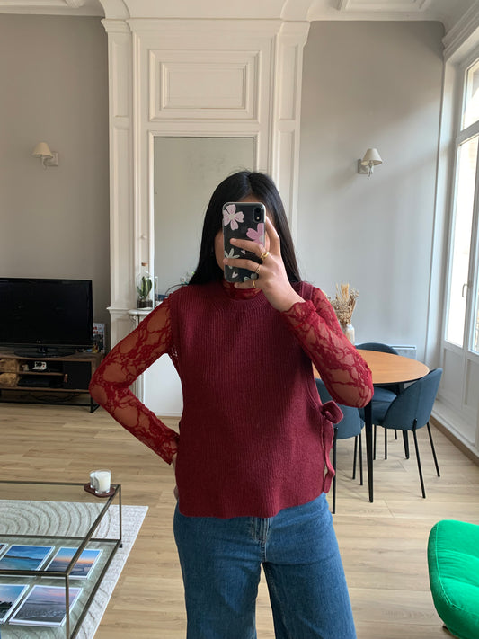 Pull ALIX bordeaux
