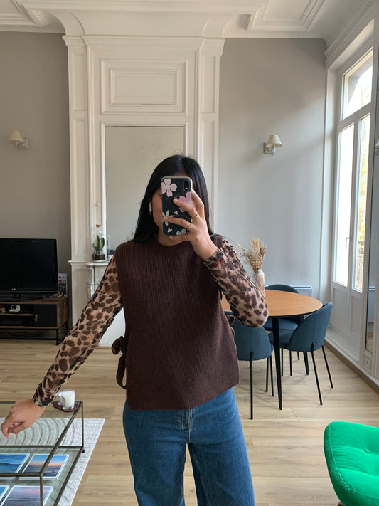 Pull MAHAULT marron
